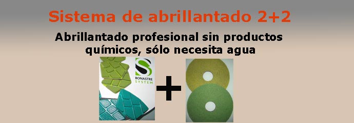 Sistema de abrillantado 2+2 sin productos químicos, sólo agua